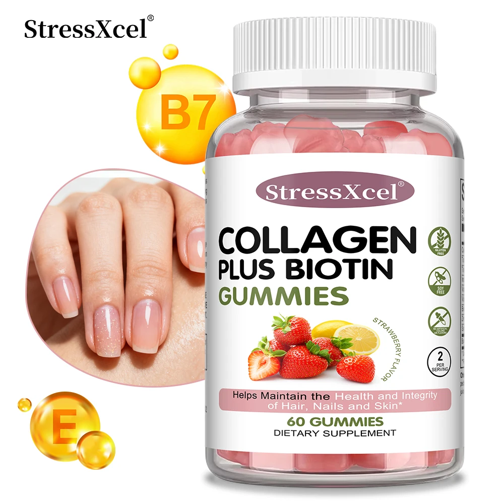 

Collagen Gummies,with Biotin,Vitamin C,Supports Hair, Skin, Nails & Collagen,Brightens Skin,Promote The Immune System