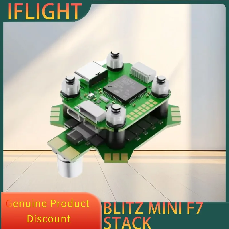 

iFlight BLITZ Mini F7 Stack with BLITZ Mini F7 V1.2 Flight Controller / BLITZ Mini E55 4-IN-1 2-6S ESC for FPV Racing Drone