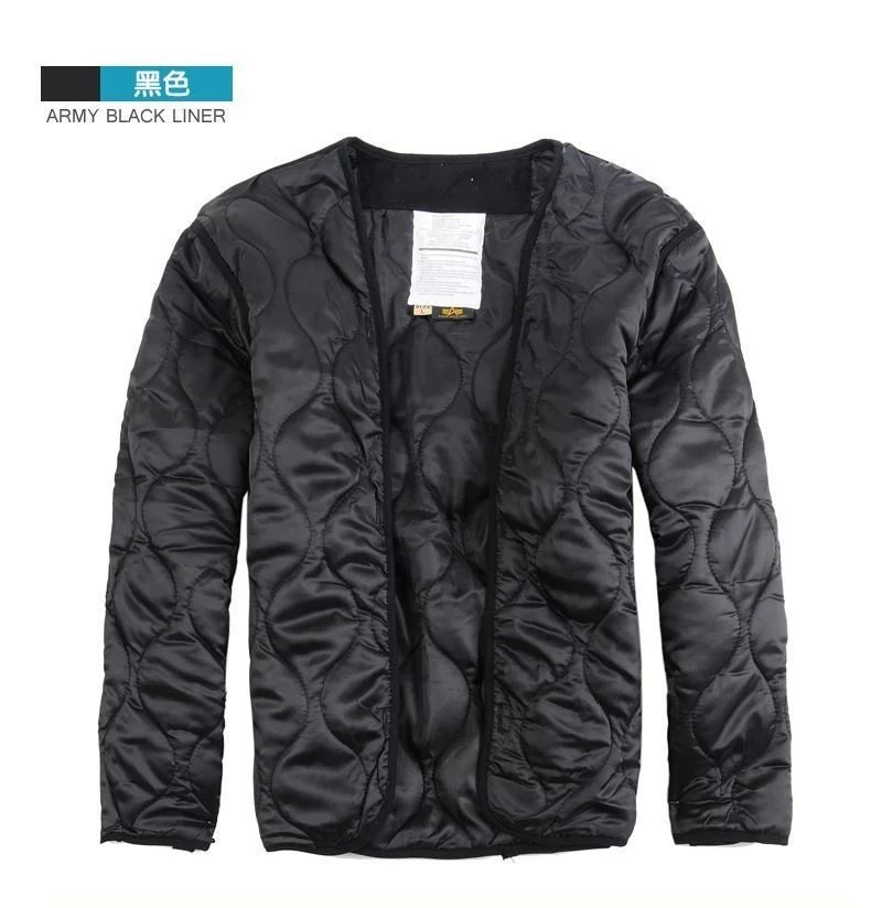 

Camping Mens Outdoor Climbing Cycling Hiking Windproof Warm Coat Lining Large Size Lightweight M65 Jacket Thermal Cotton Liner