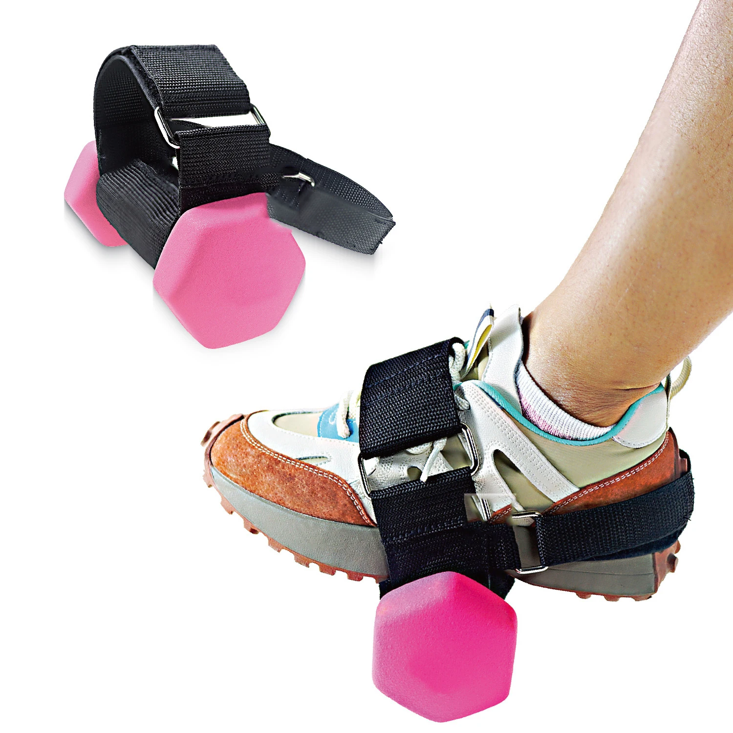 1/2 Stück Tibialis Trainer Hantel Fußschlaufe Verstellbare Knöchelgewichte Riemen Beinmuskulatur Krafttraining Workout – Detail 12