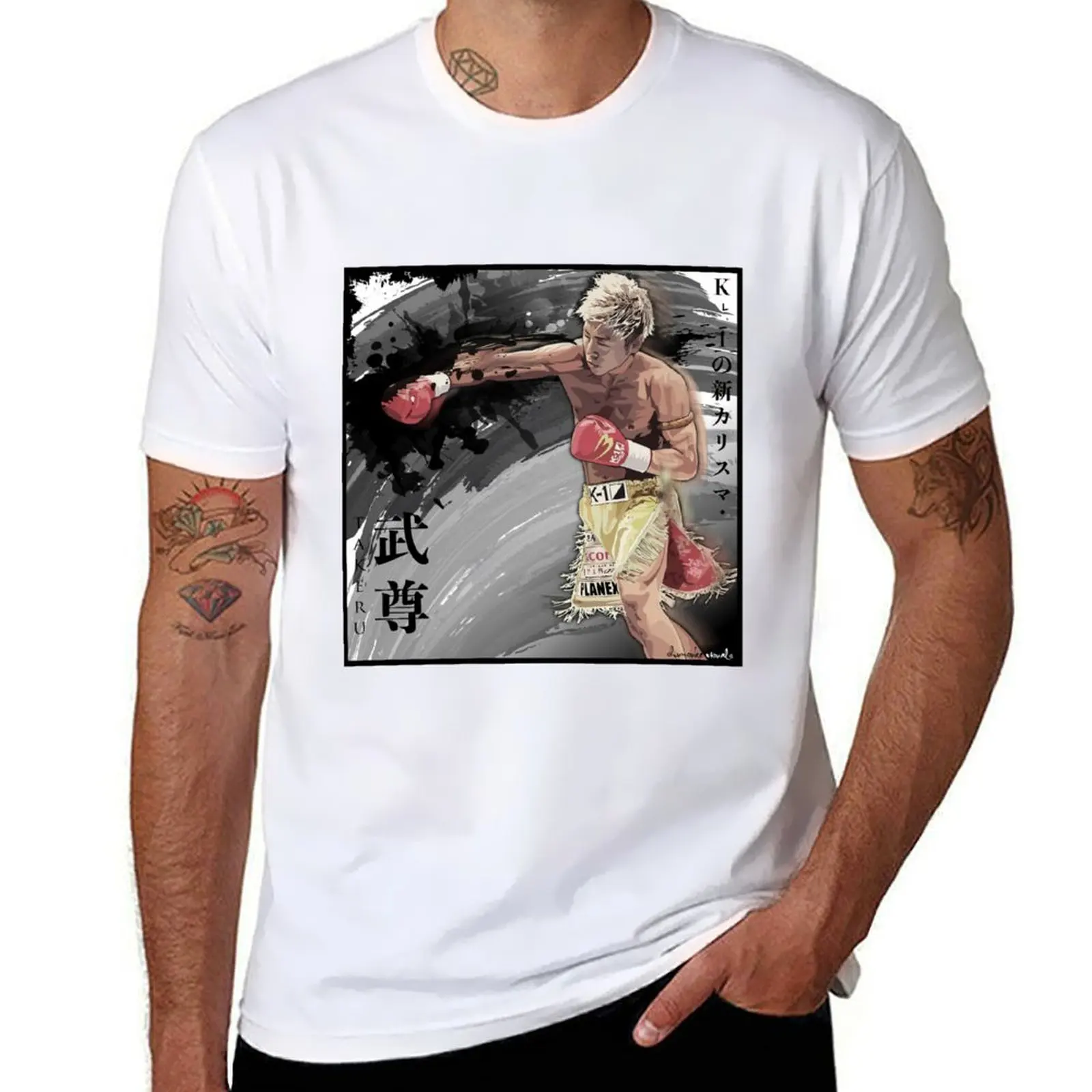 

Takeru K-1 Fighter футболка мужская футболка роскошные футболки для мужчин облегающая футболка незаменимая футболка