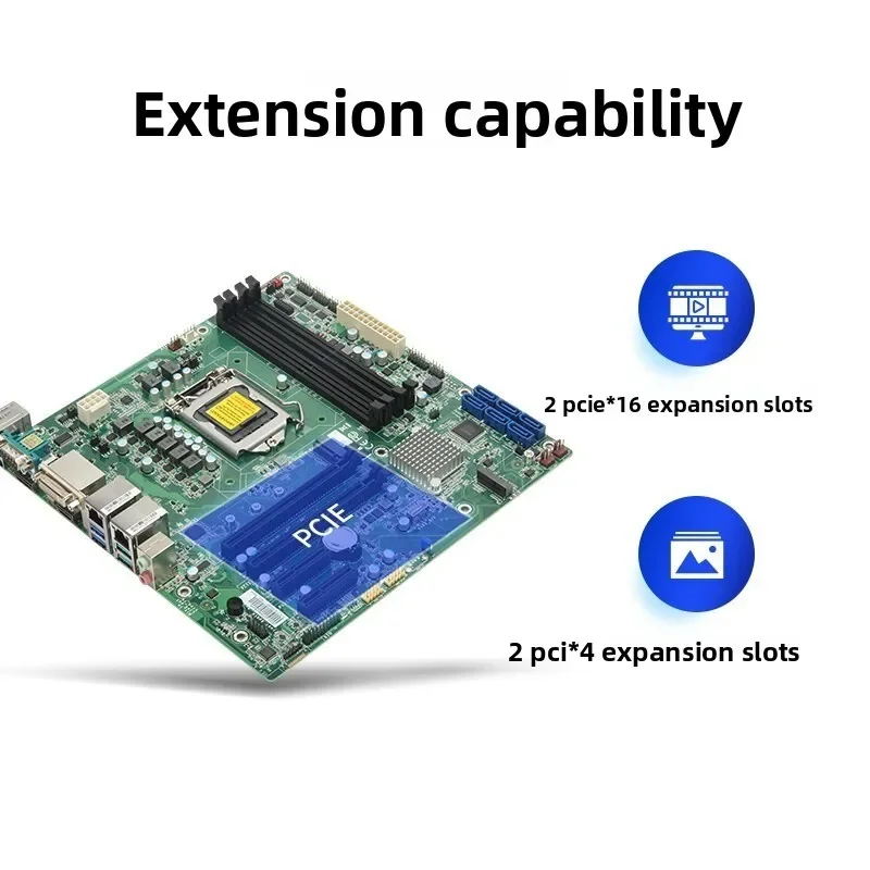 4U industrial computer Core 9th generation high performance cpu/i7 9700/2 485 serial server hosts