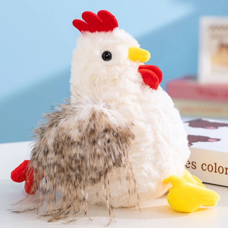 Novo grande galo de pelúcia animais brinquedos frango kawaii travesseiro super macio bonecas alta qualidade natal presente do dia das bruxas decoração