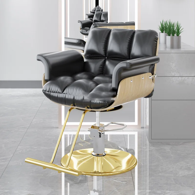 Rotating Chair Shampoo Wash Hair Salon Hairdresser Chairs Luxury Beauty Furniture High Heel Stools Sillas Wheels Iron Gamer