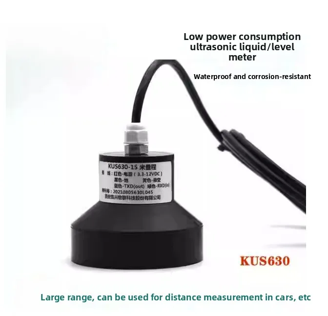 Ultrasonic Liquid Level Sensor 15m 20m 30m Range, Analog Output 0-10V 4-20mA, KUS630 Water Level Transmitter