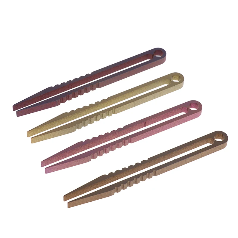 2Sizes TC4 Clip Cellular Titanium Tweezers Pick Up Clamping EDC Multipurpose Professional Maintenance Tool