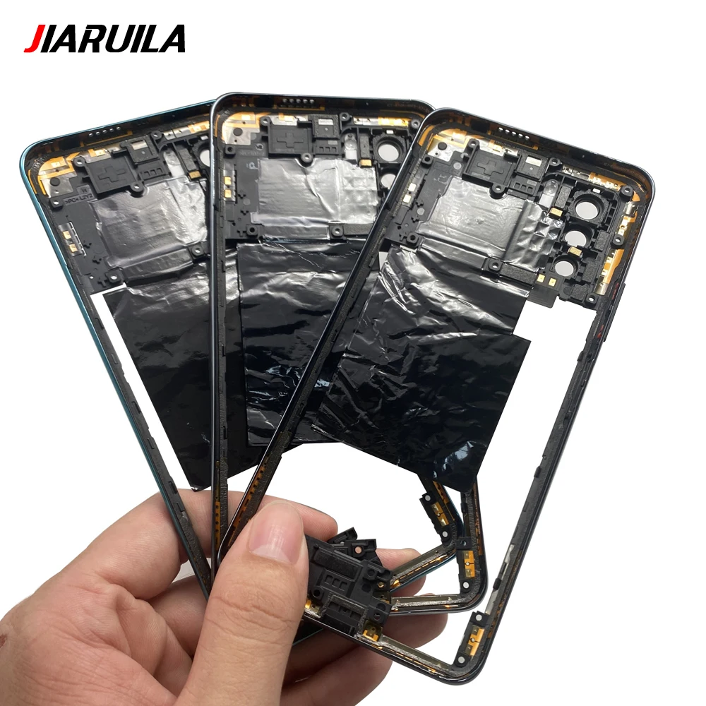 For Xiaomi Poco X3 X4 GT X5 Pro 5G Middle Frame Plate Housing Board LCD Support Mid Bezel With Volume Button Repair Parts