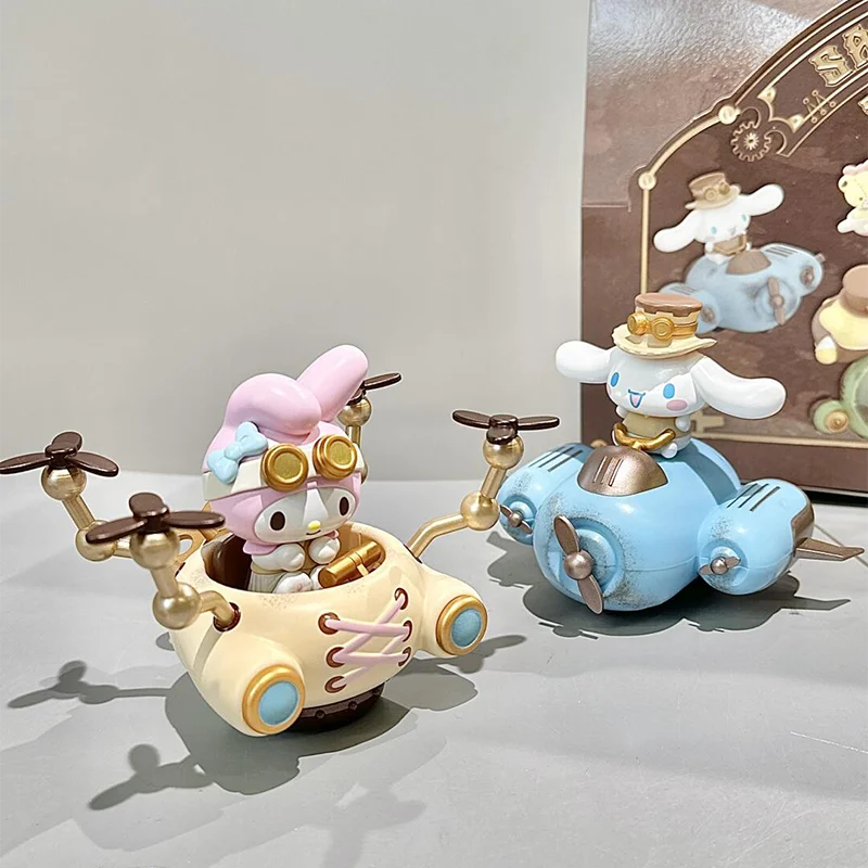 Genuine Kuromi Cinnamoroll Pochacco Melody Characters Steampunk Series Blind Box Toys Anime figure Mystery box modle Xmas Gifts