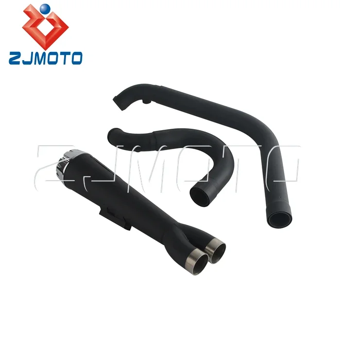 High-Performance Motorcycle Big Bore 2-Into-1 Full Exhaust System for Harley Dyna Fat Bob/Low Rider/Street Bob 2006-2017