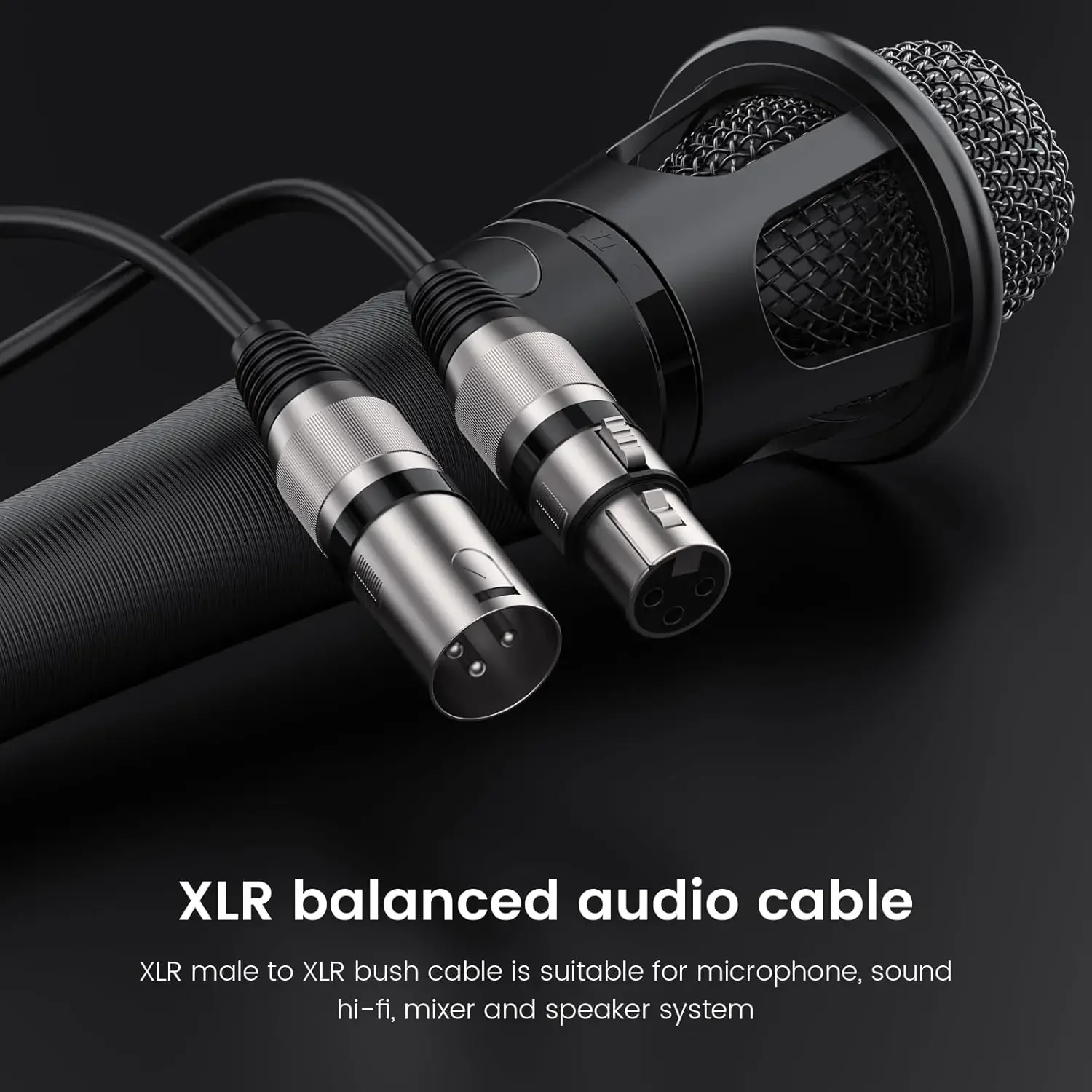 3Pin XLR M-F Audio Kabel mikrofonowy Wielokolorowy głośnik Patch Snake Cord XLR do XLR Mic Instrument DMX Kabel do wzmacniacza miksera