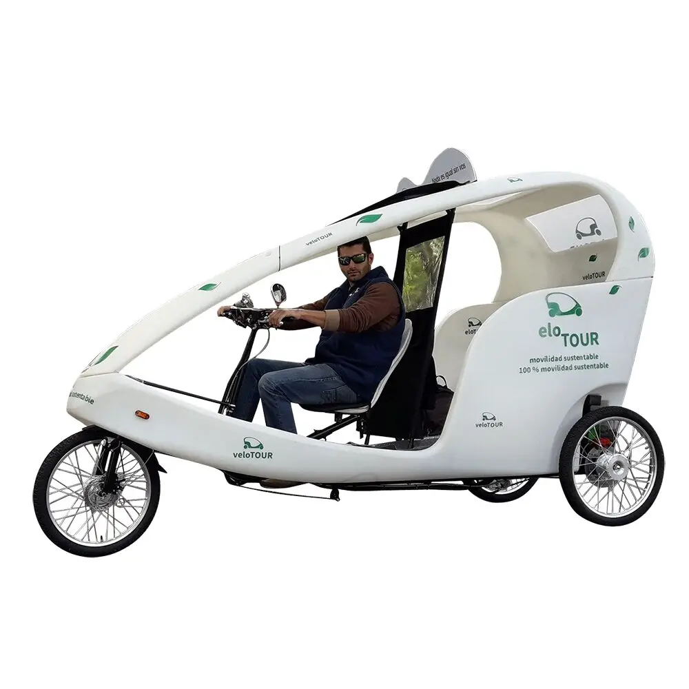 China Manufacture Pedal Assist 3 Wheel Taxi Bike Electric Tricycle with Passenger seat