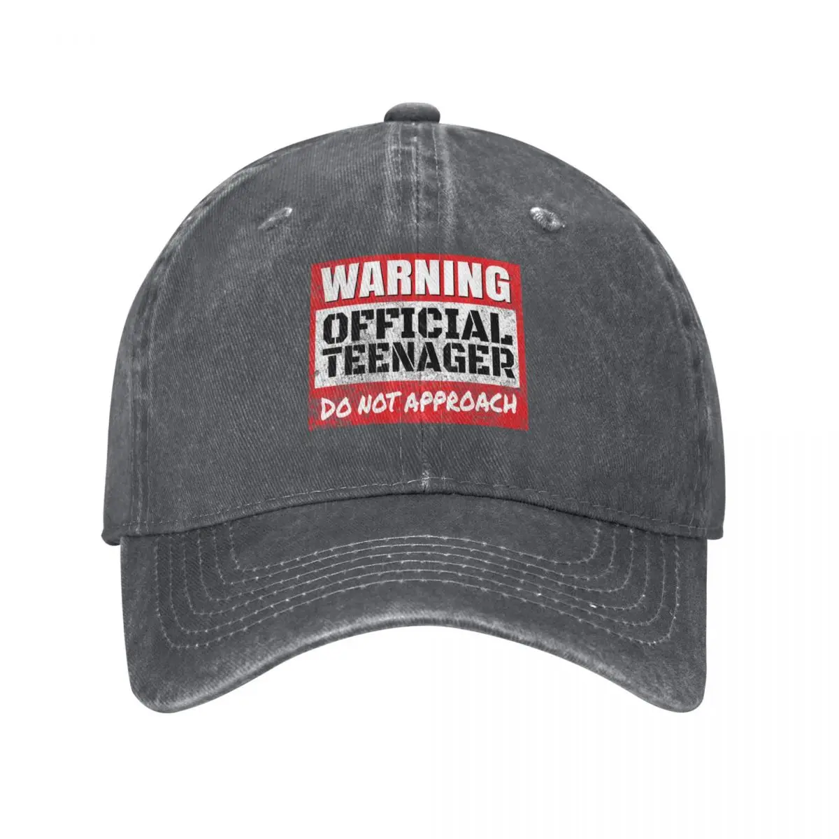 

Warning Official Teenager - Funny 13th Birthday Gift Baseball Cap Fashion Beach New In The Hat Hats For Women Men's