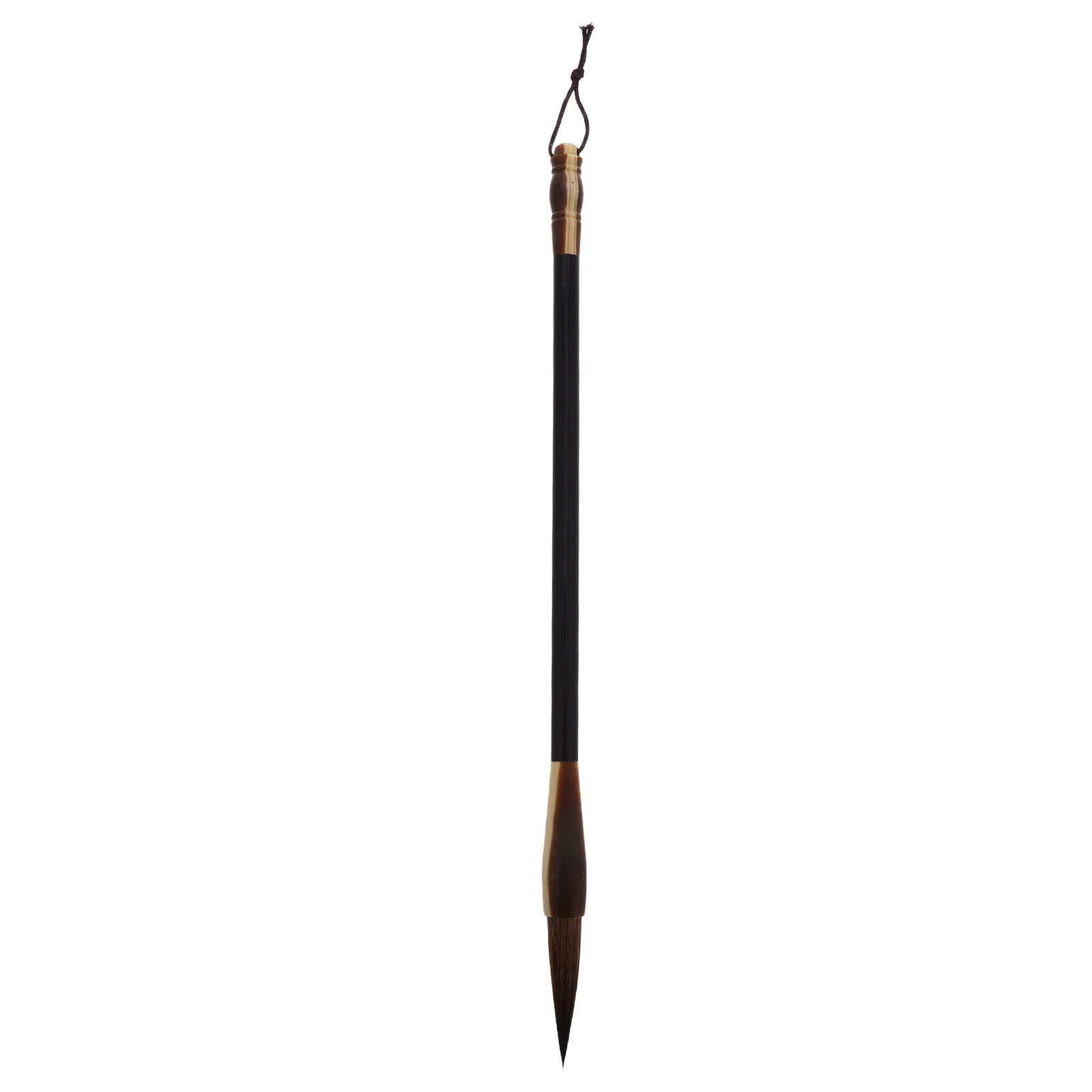 

Chinese Calligraphy Brush Medium Size Gray Tail Agate Wood Handle Precise Ox Ear Raccoon Tail Writing Painting Brush Sumi Art