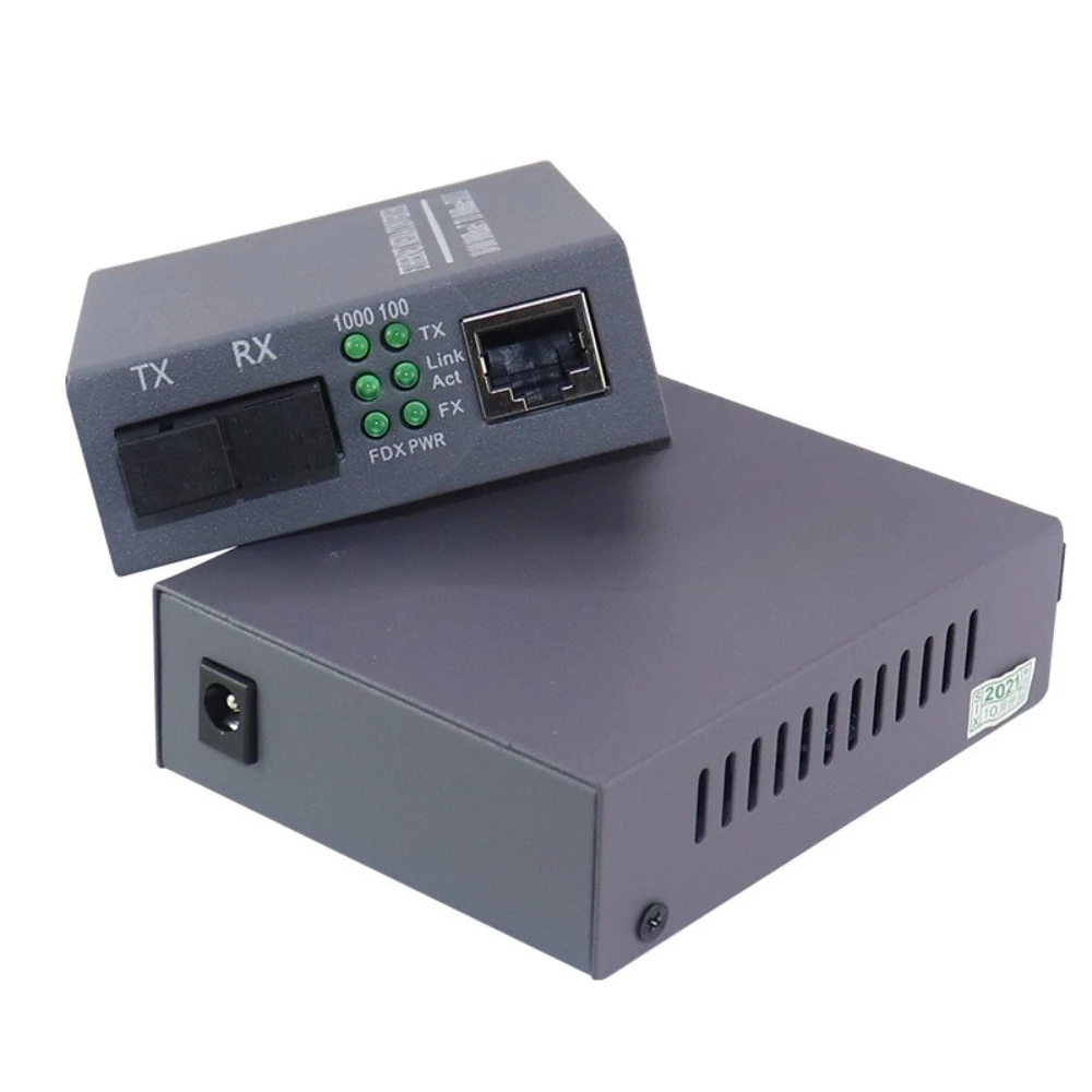 Single Mode Single Fiber Gigabit Optic Media Converter HTB-GS03-AB Fiber Ethernet Transceiver For Network Monitoring