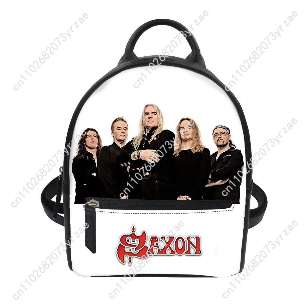 Saxon Band Backpack Mens Womens Knapsack Personalized Photo Text Double Shoulder Bag Business Travel Bookbag Customize Daypacks