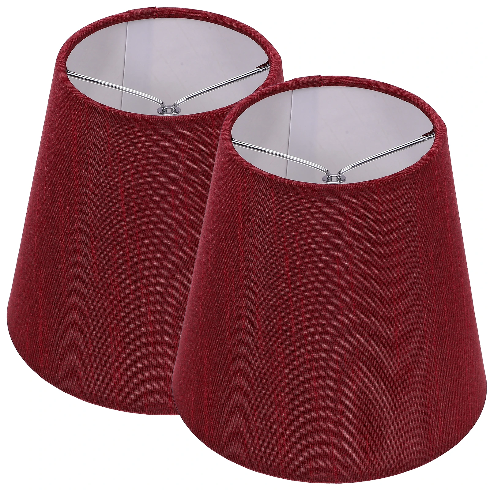 

2pcs Shades For Wall Lamp Clip On Bulb Cloth Vintage Decorative Light Cover Small Chandelier Ceiling Floor Lampshade Dust