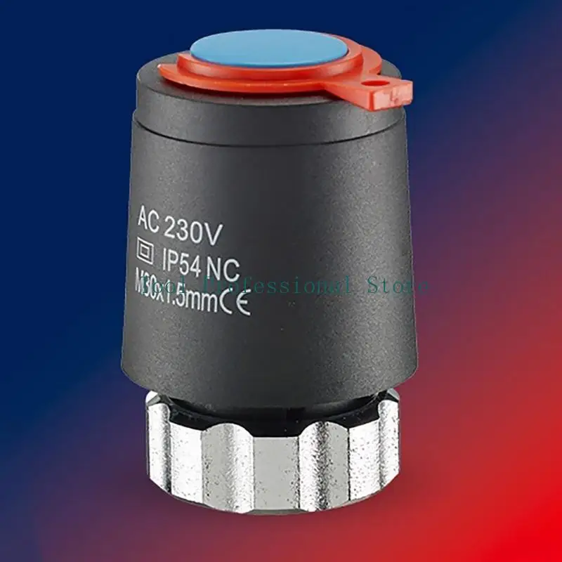 57QF biasanya ditutup/terbuka aktuator termal listrik 24/230V katup radiator yang bertahan