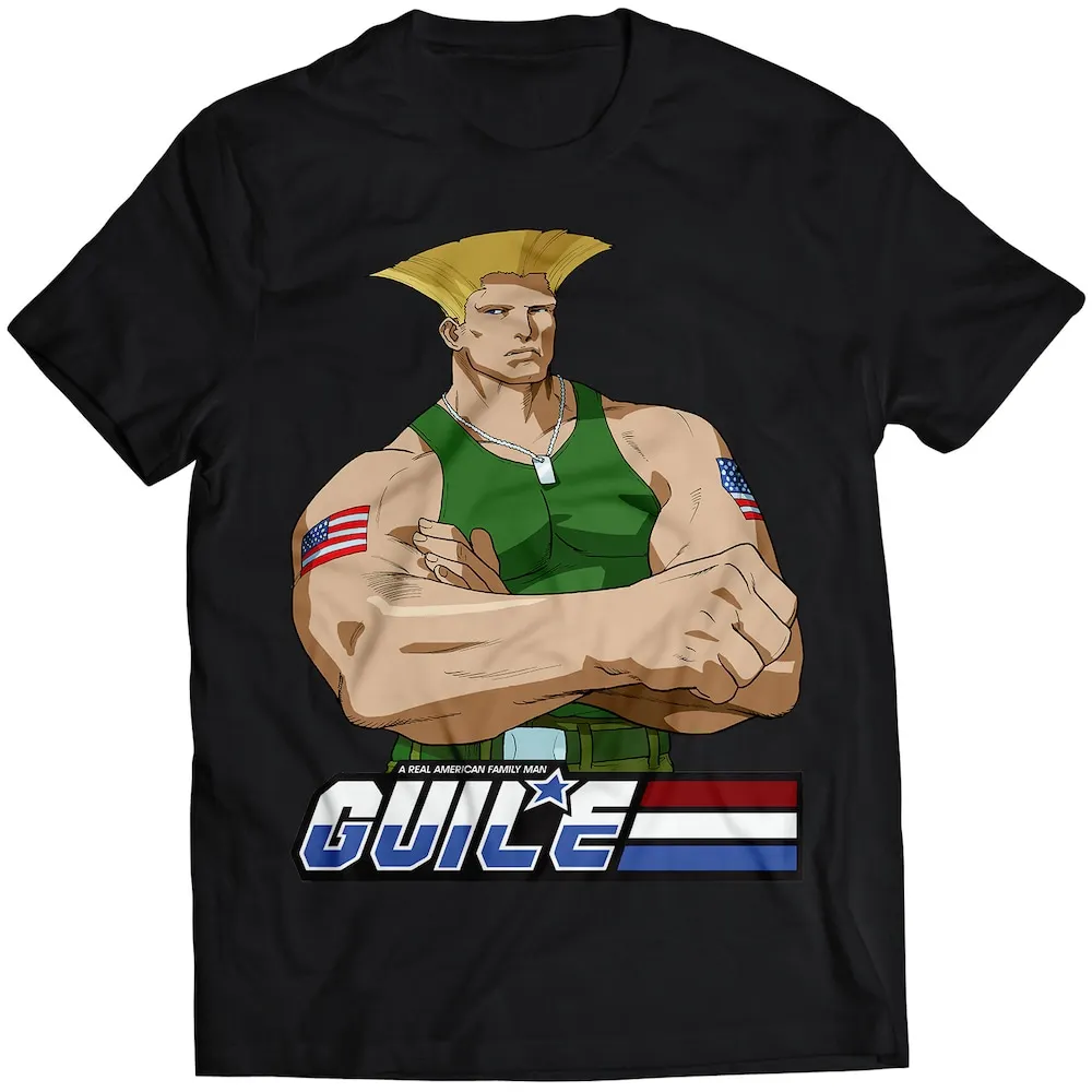 Guile Real American Family Man T Shirt Vector