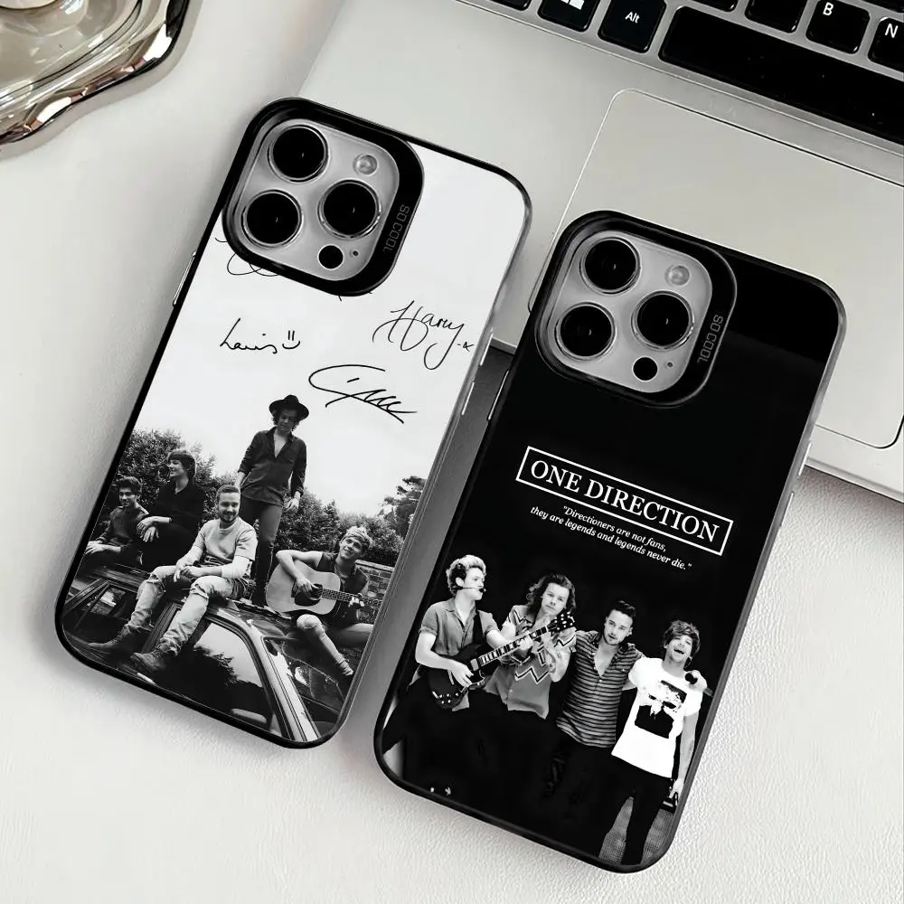 One Directions Phone Case For IPhone 17 16 15 14 13 12 11 Pro Max Air Multicolor Matte Laser Metallic Aurora Funda