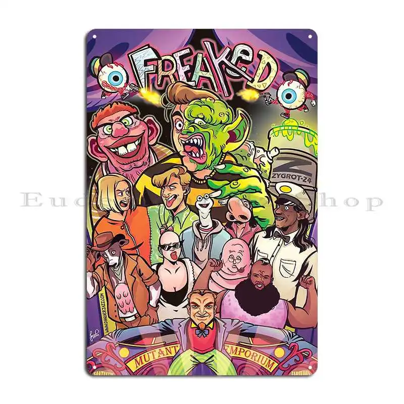 Freaked Metal Plaque Poster Wall Cave Garage Club Cinema Character Personalized Tin Sign Poster