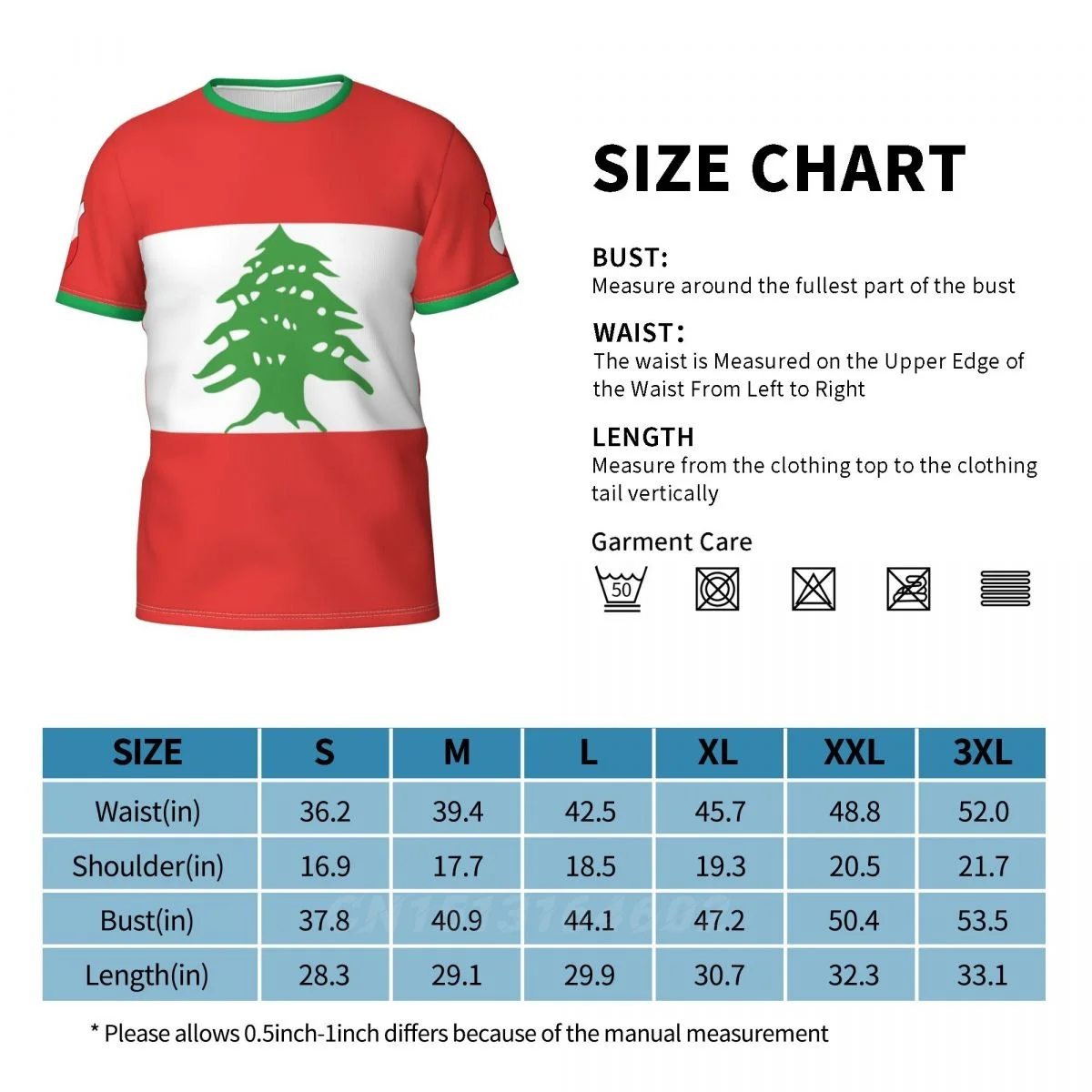 Custom Name Number Lebanon Country Flag T-shirts Clothes T shirt Men Women Tees Tops For Soccer Football Fans Gift US Size