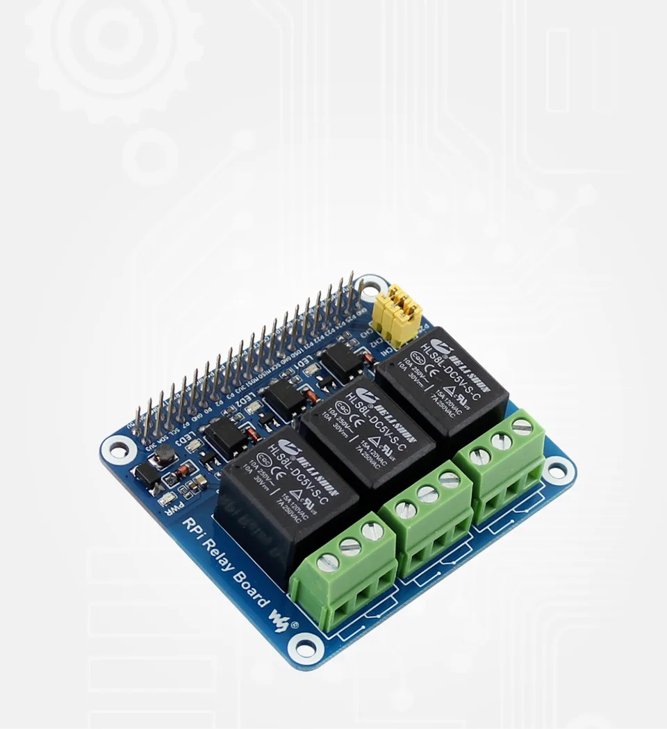 Raspberry Pi Relay Module Expansion Board Optional 8-ch or 3-ch for Raspberry Pi 5 4B 3B 3B+ Zero W Jetson Nano