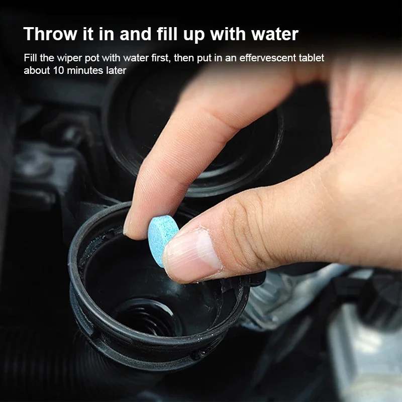 ISGTDRM 20-100PCS Solid Cleaner Car Windscreen Cleaner Effervescent Tablet Auto Wiper Glass Solid Cleaning Concentrated Tablets