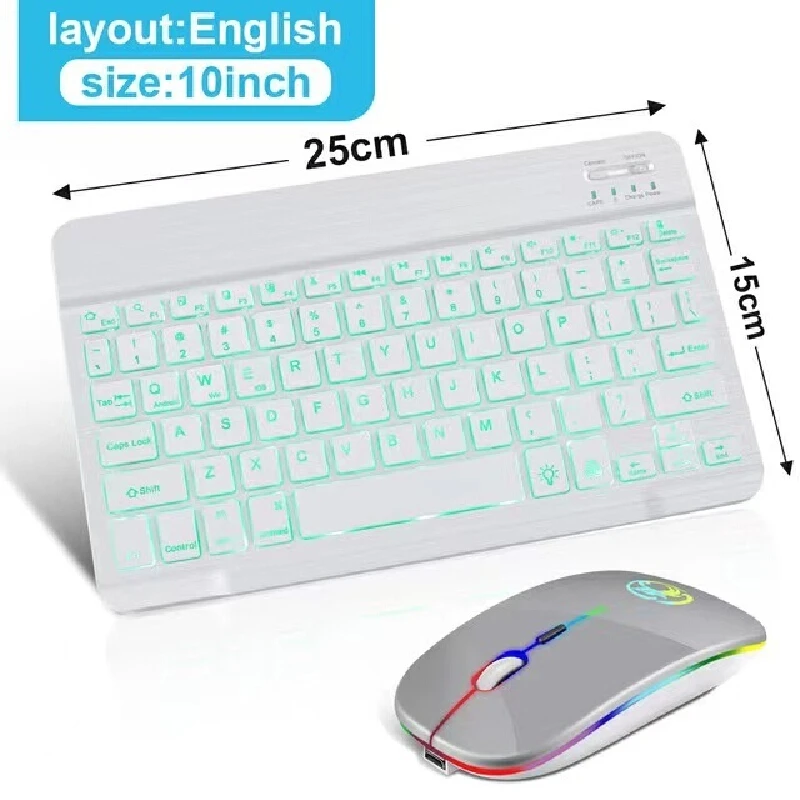 2024 New Bluetooth Keyboard Supports Mobile Phones Tablets Laptops Smart Control Accessories Magnetic Portable Backlight