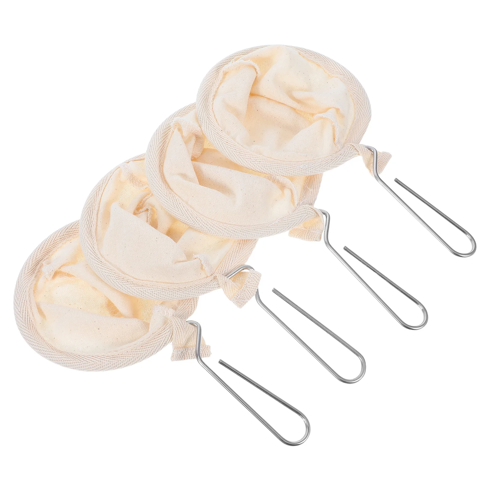 

4Pcs Flannel Coffee Filter Bags Reusable Fine Mesh Hand Drip Strainers Portable Coffee Filter Bags for Travel Office Outdoor