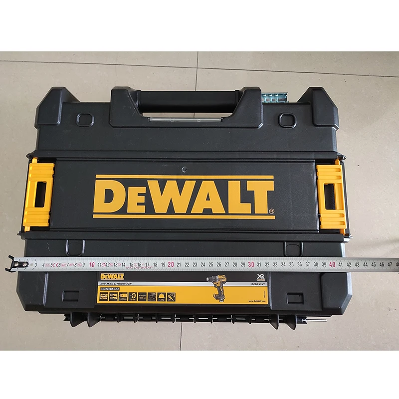 DEWALT DCD800 Original Toolbox Stackable Portable Hardware Box Wear-Resistant and Drop-Resistant Heavy Duty Tools Case