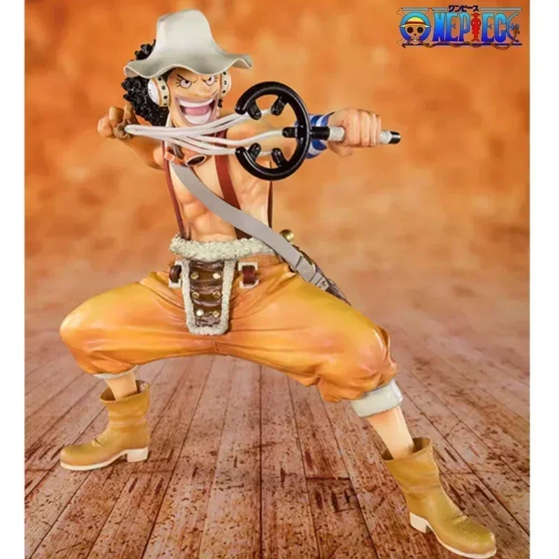 

Original Bandai One Piece 10cm Sniper King Usopp Action Figure Humanoid Gk Statue Hand Do Tabletop Decoration Children Toy Gift