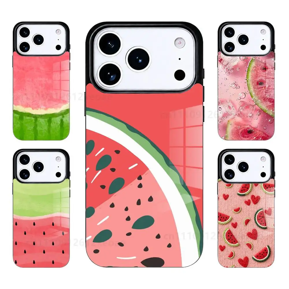 Refreshing watermelon in summer Phone Case For iPhone 17 Air 16 15 14 13 12 11 Pro PROMax Mini Magsafes Wireless Charging Cover