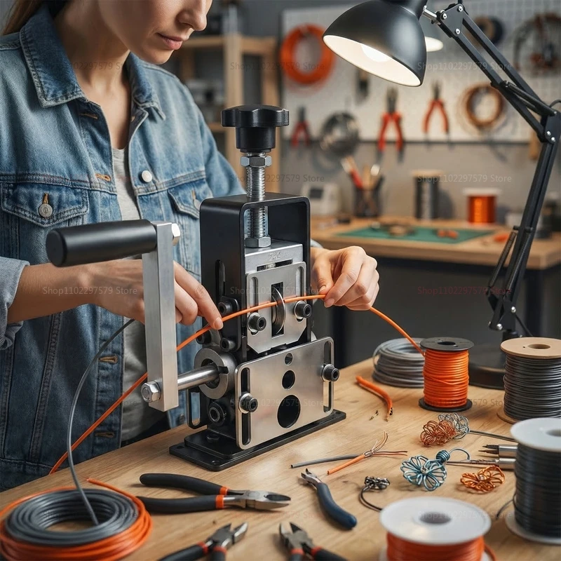 

1mm-70mm Wire Stripper Copper Scrap Wire Peeler Manual and Electric Drill Powered Hand Crank Portable Electric Wire Removal Tool