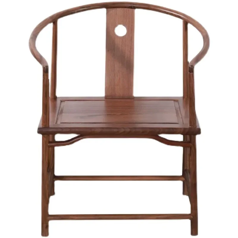 

Walnut, solid wood, official hat chair, zen, mortise and tenon, antique, new Chinese style