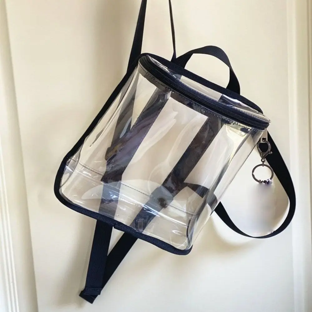 

PVC Organizer Clear Kids Backpack Visible Zipper Swimming Storage Bags Ins Style Large Capacity Beach Waterproof Backpack Summer