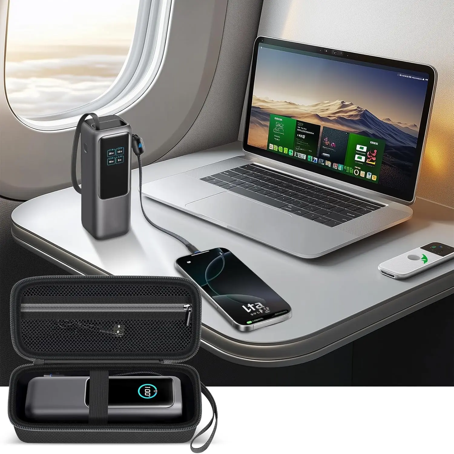 ecoflow rapid power bank EcoFlow RAPID Pro Power Bank(20,000mAh, 230W, 100W Built-in Cable) main image 0