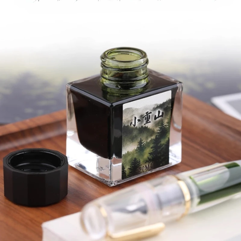 50ml Colored Fountain Pen Ink Non-carbon Not Easy To Block Pen for Office Writing Painting Illustration Calligraphy Exercises