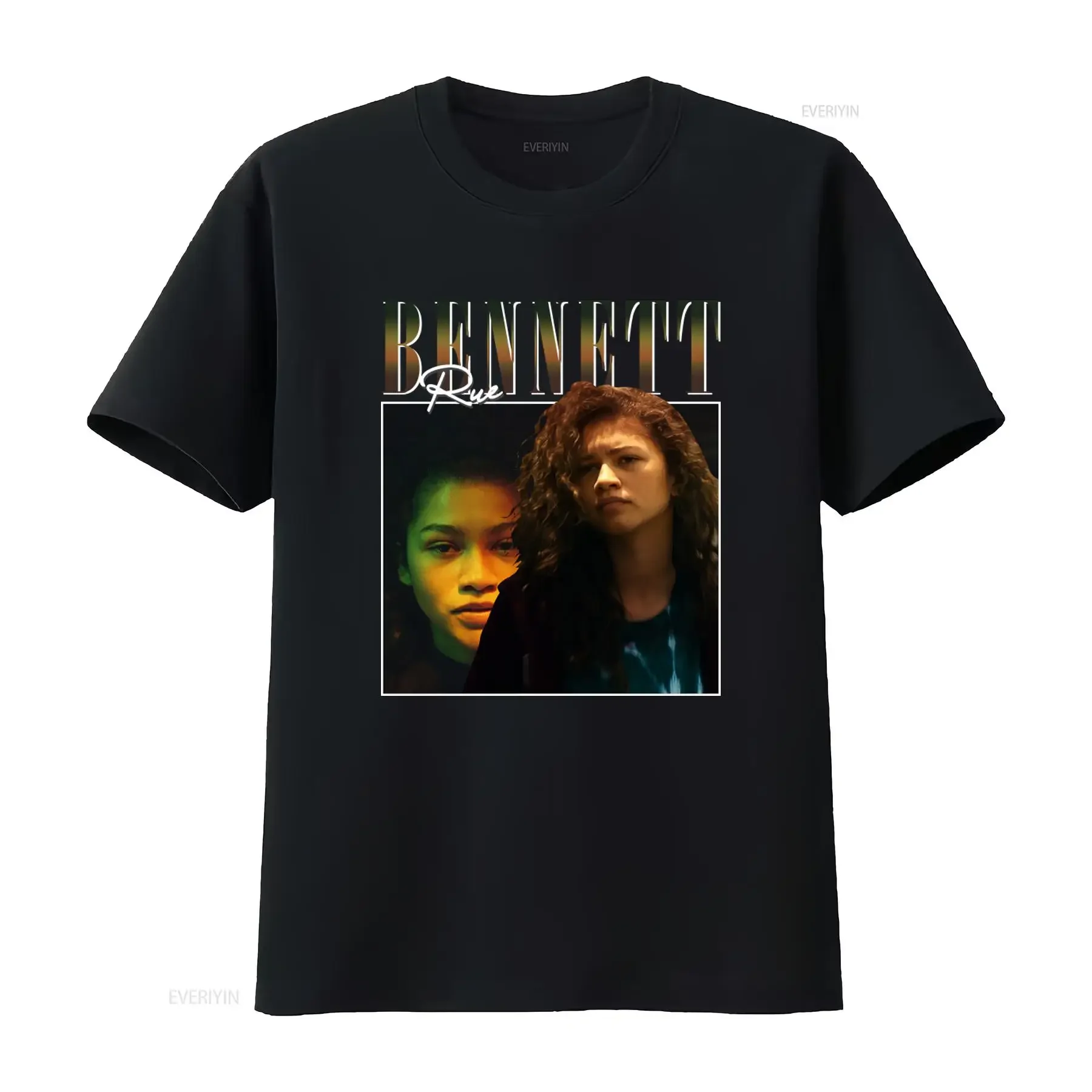 Rue Bennett Zendaya Retro Vintage 90's Poster Style T Shirt Unique Design vintage Washed Slightly Unisex Versatile graphic