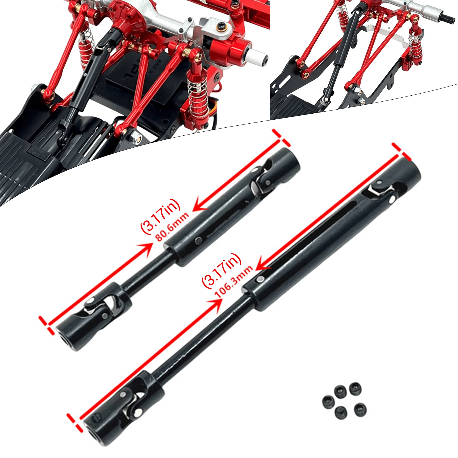 

Upgrade parts Universal joint drive shaft For WPL 1/16 C44 C34 FJ45