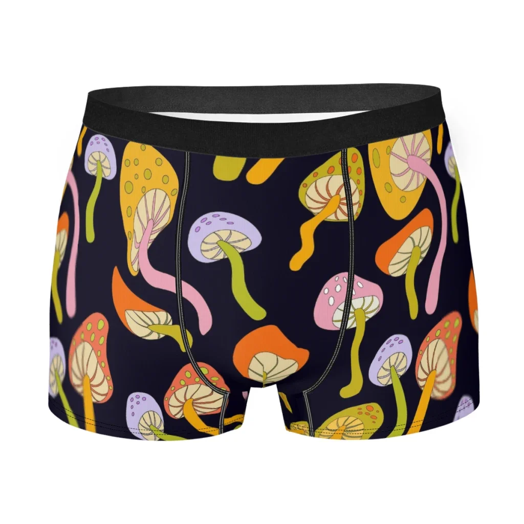 Squiggly Mushroom Delicious Fungus Food Underpants Breathbale Panties Man Underwear Sexy Shorts Boxer Briefs