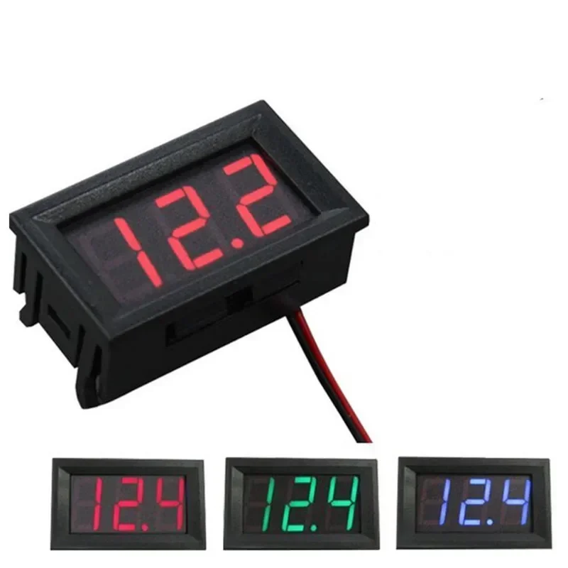 

Digital Voltmeter DC 4.5V to 30V Digital Voltmeter Voltage Panel Meter For 6V 12V Electromobile Motorcycle Car