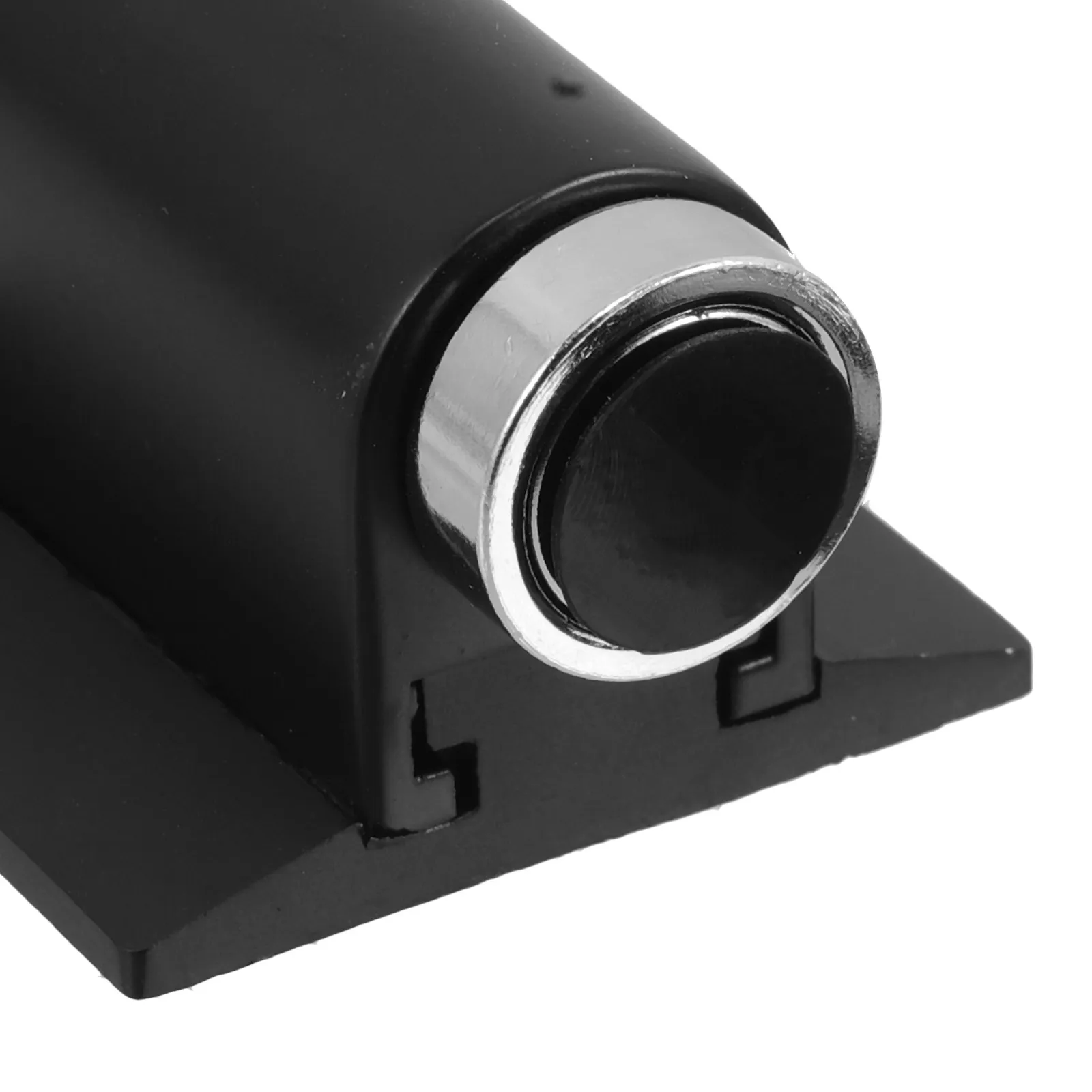 Matte Black Floor-Mount Door Stopper – No-Drill Anti-Collision Silent Holder for Home, Office, Hotel & Garage