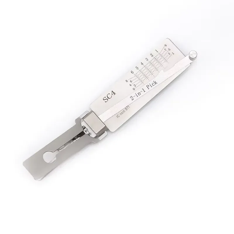 On Sale LISHI 2-in-1 Schlage Left & Reverse Keyway Tool SC4 / 6-Pin Locksmith Supplies Fro Lishi 2 in 1 Lock Pick Tool