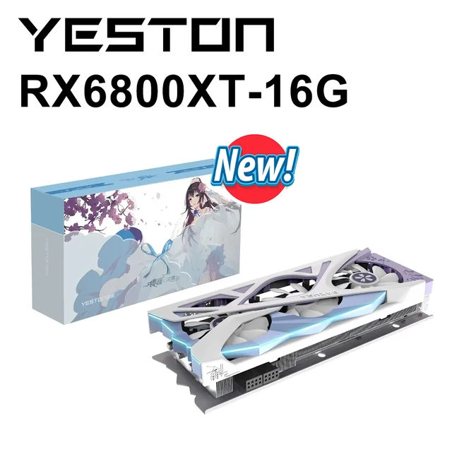 YESTON New RX6800XT RX 6600 RX 6650 XT RX 6750 XT RX 6500 XT Graphic Card  GDDR6 Game Video Card RGB Computer Desktop GPU - AliExpress