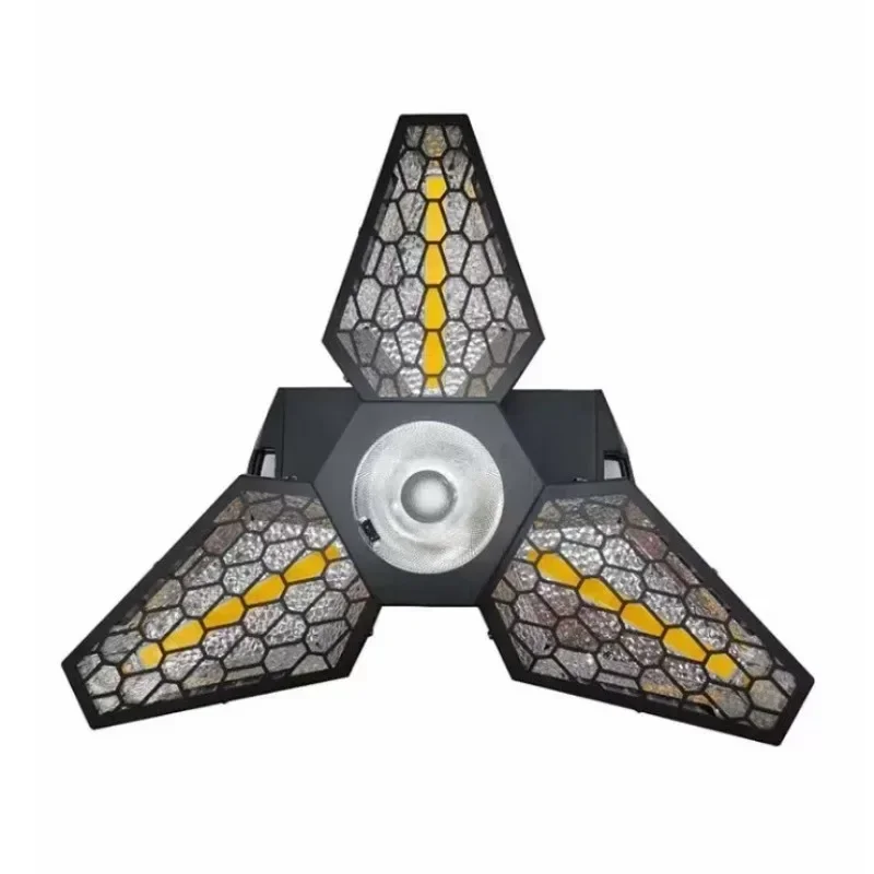 Retro light, three-leaf fan light, clear LED stepless rotating maple leaf light