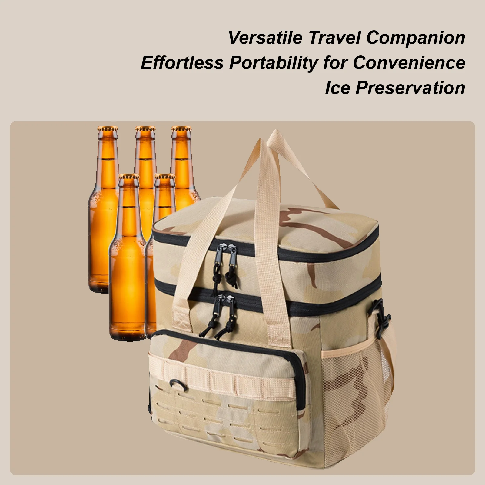 

Cooler Lunch Box 19L Pack Lunch Ice Box Beach Cooler For Fishing Car Pool Truck Camping Work Outdoor Road Trip Picnic Golf