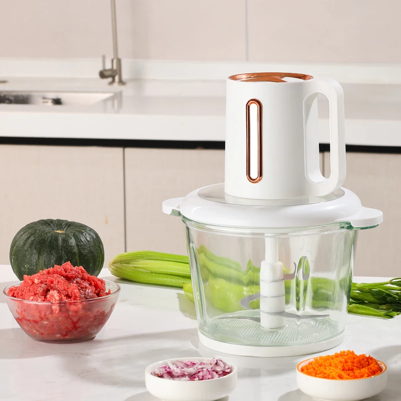 

Electris Food Chopper Electronic Meat Grinder Blender 2L 3L Automatic Electric Glass Hand Held Stainless Steel