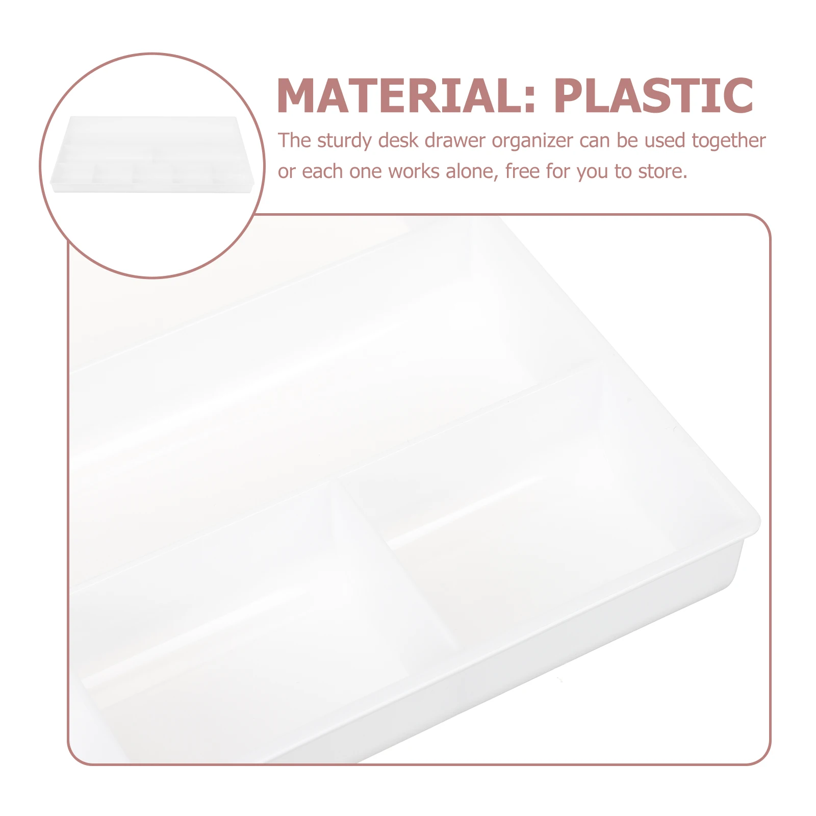 

Office Storage Box Tray under Desk Drawer Organizer Jewelry Organizers Plastic Vanity for