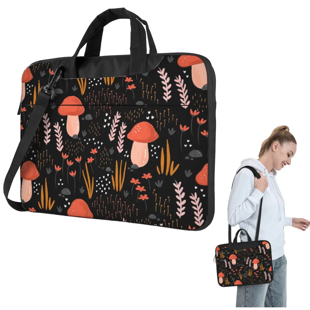 

Сумка для ноутбука Fairy Garden через плечо, сумка для компьютера 13, 14, 15,6 дюймов, чехол для ноутбука Macbook Pro