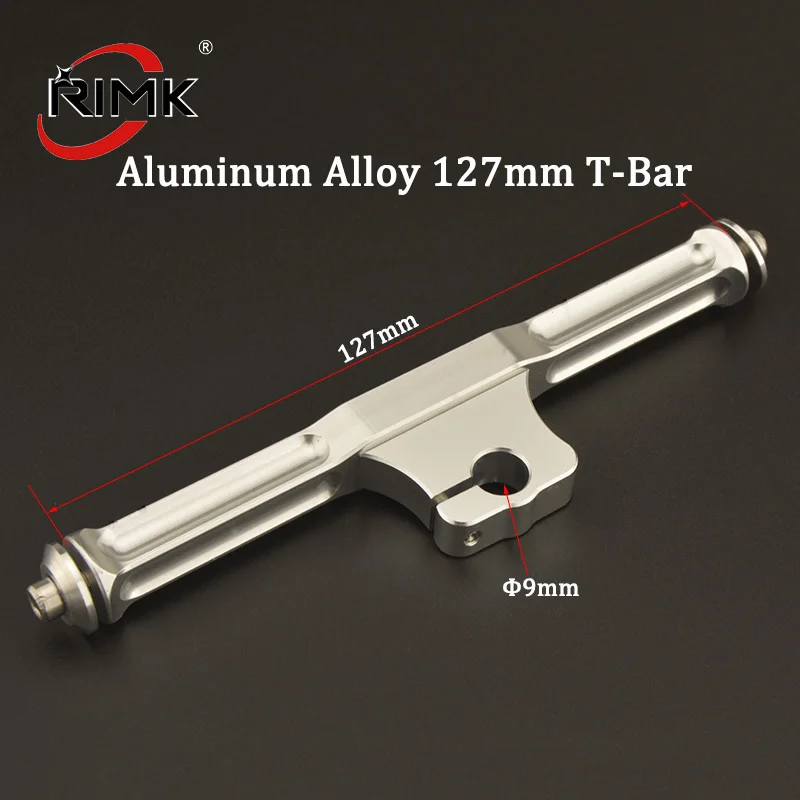 1pc Good Quality Aluminum Alloy 127mm T-Bar with Screws Inner Diameter 9mm for 1/4
